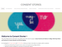 Tablet Screenshot of consentstories.org